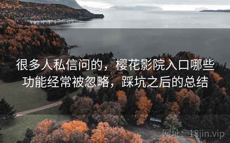 很多人私信问的,樱花影院入口哪些功能经常被忽略,踩坑之后的总结