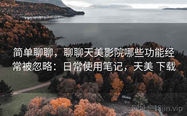 简单聊聊,聊聊天美影院哪些功能经常被忽略:日常使用笔记,天美 下载 第2张 简单聊聊,聊聊天美影院哪些功能经常被忽略:日常使用笔记,天美 下载 第2张