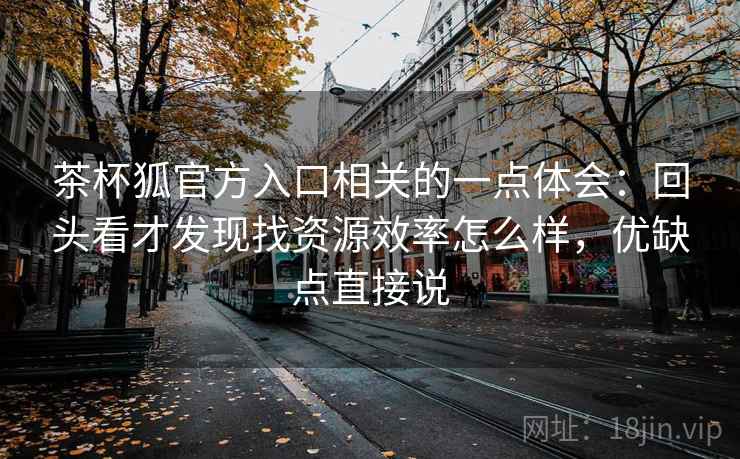 茶杯狐官方入口相关的一点体会:回头看才发现找资源效率怎么样,优缺点直接说