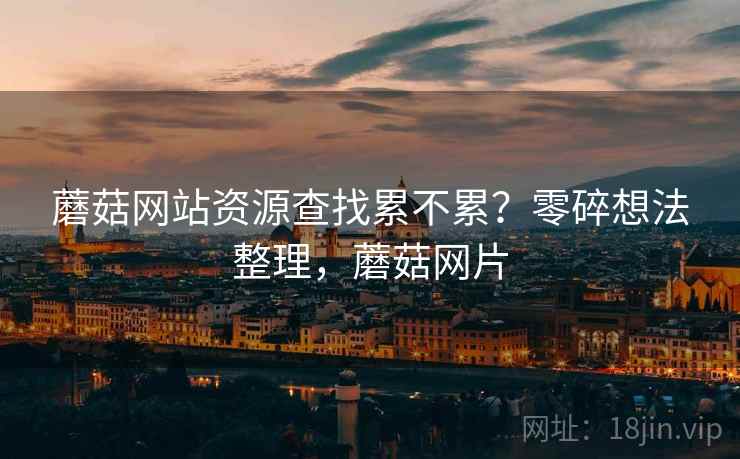 蘑菇网站资源查找累不累?零碎想法整理,蘑菇网片 第2张 蘑菇网站资源查找累不累?零碎想法整理,蘑菇网片 第2张